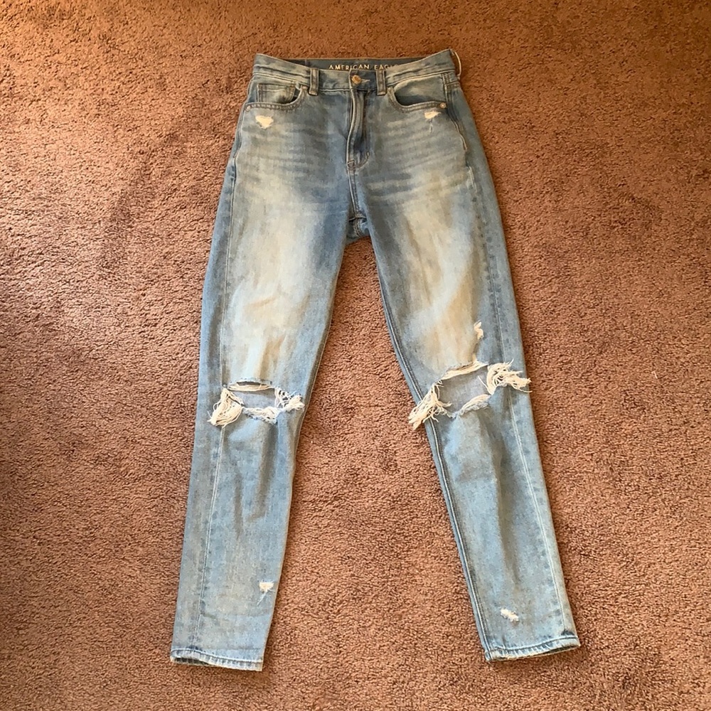 High-Waisted American Eagle Mom Jeans